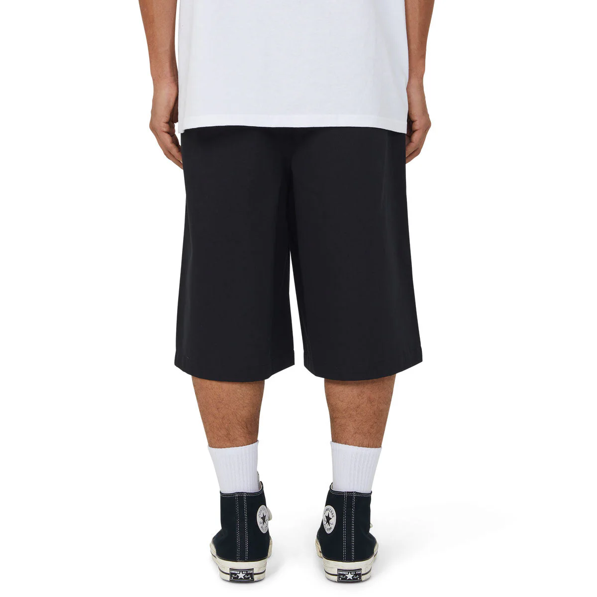 HUF Sorta Long Chino Shorts - Black - Image 5