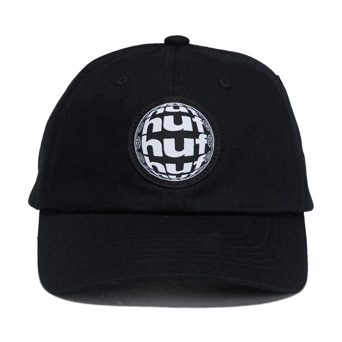 HUF Wide Angle 6 Panel CV Hat - Black - Image 5