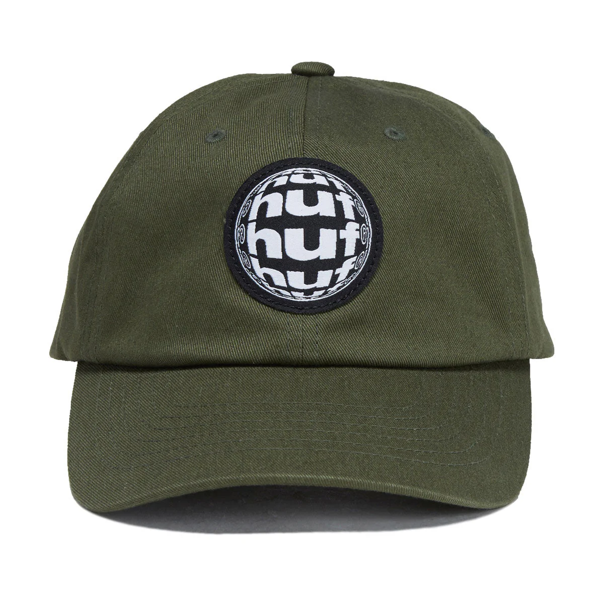 HUF Wide Angle 6 Panel CV Hat - Olive - Image 5