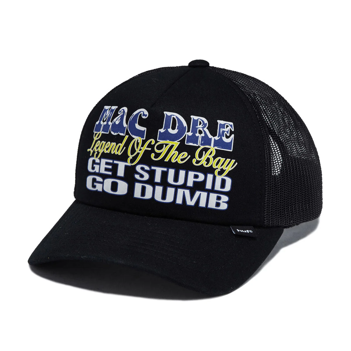 HUF x Mac Dre Trucker Hat - Black