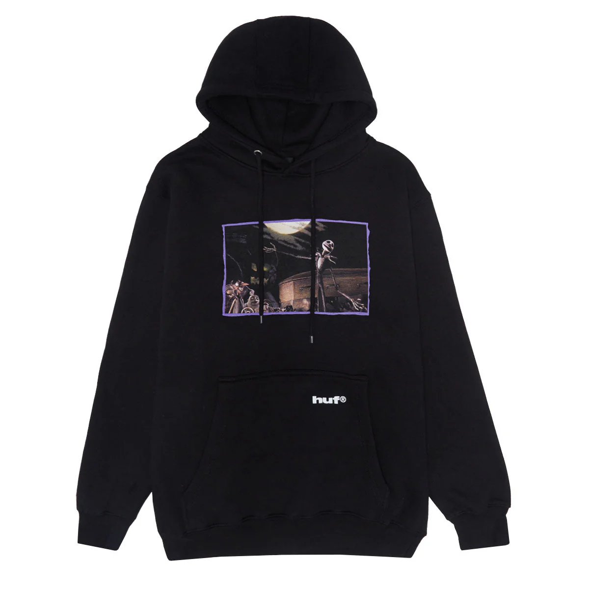 HUF x Nightmare Before Christmas Jack Town Meeting Hoodie - Black