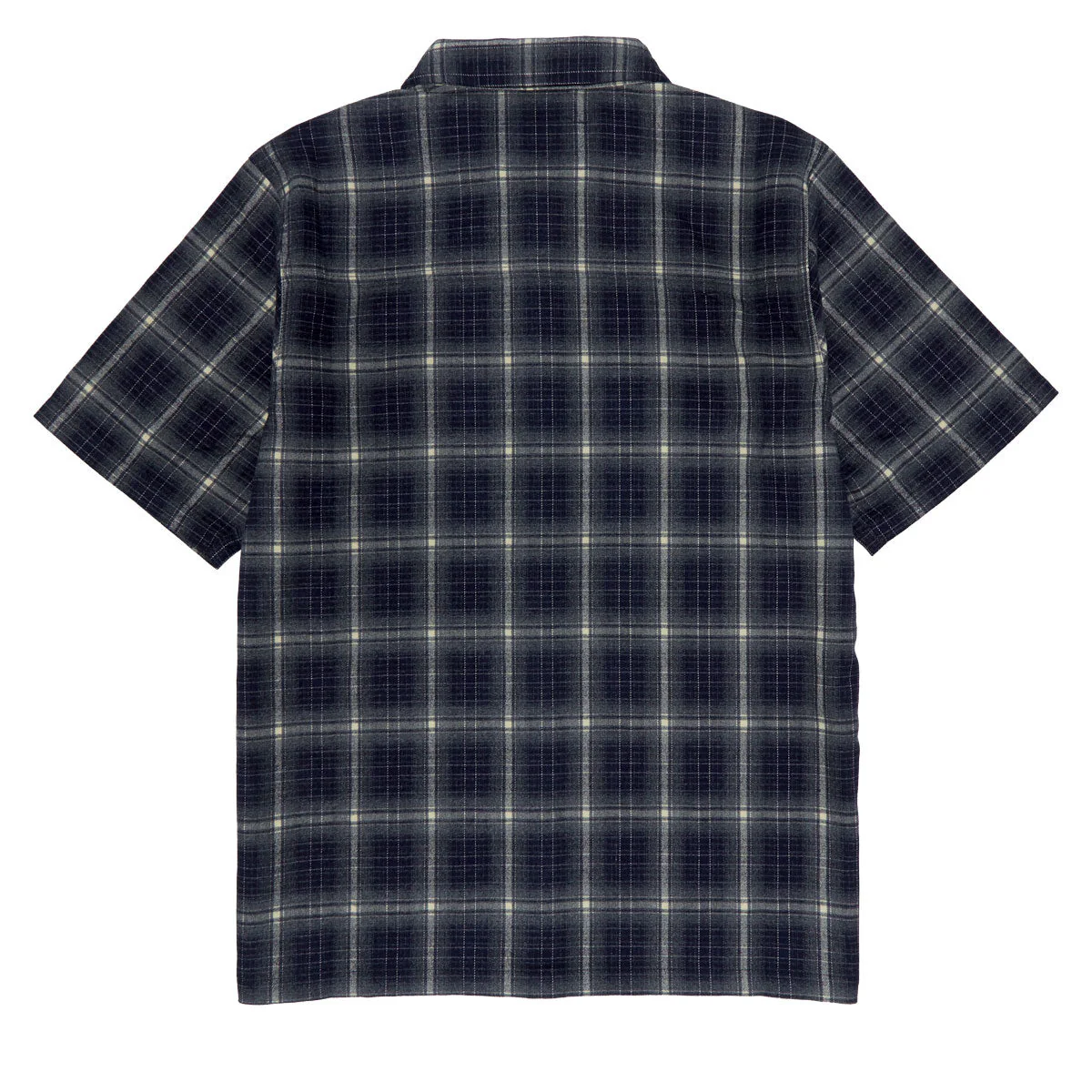 Independent Belmont Short Sleeve Flannel Shirt - Navy/White - Image 2