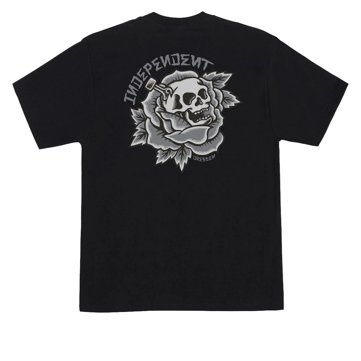 Independent Dressen Skull Rose T-Shirt - Black