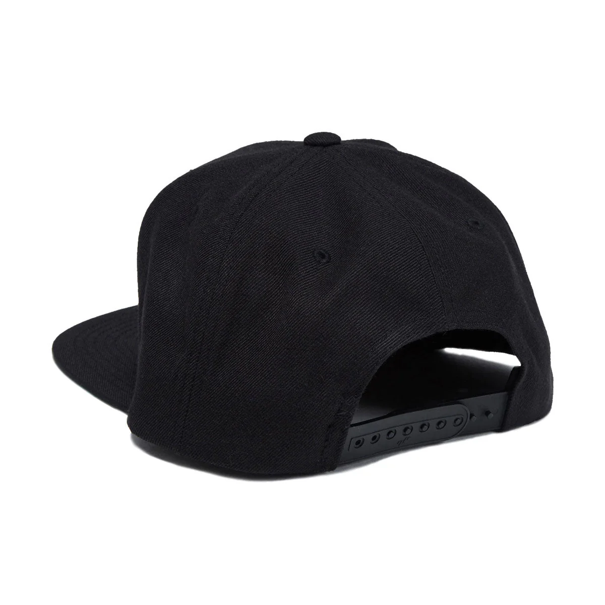Independent Span Embroidered Snapback Hat - Black/Dark Red - Image 2