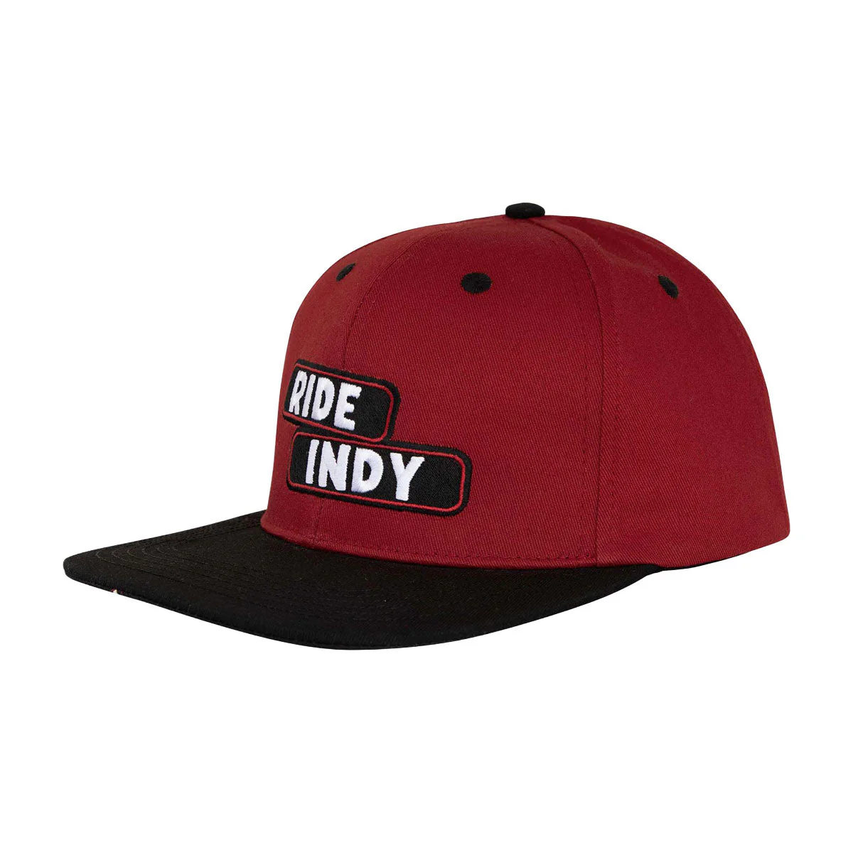 Independent Sticker Slap Snapback Hat - Maroon/Black