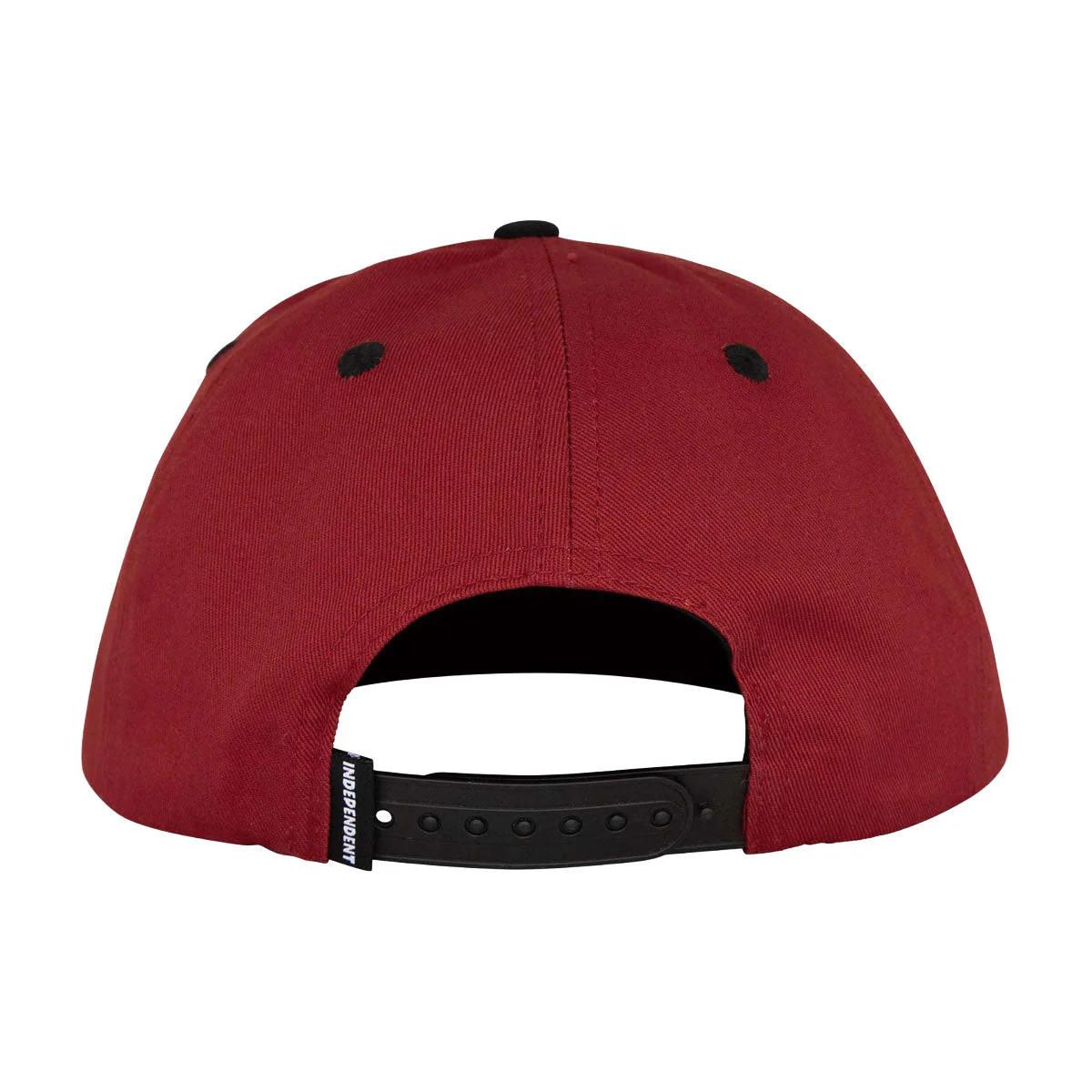 Independent Sticker Slap Snapback Hat - Maroon/Black - Image 3