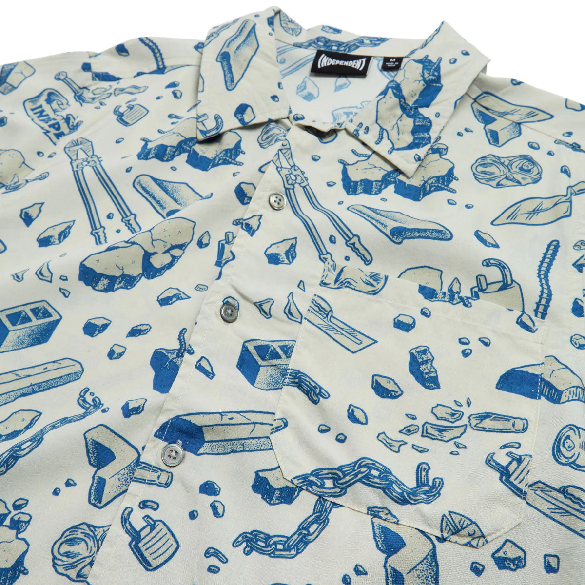 Independent Under The Bridge Party Shirt - Concrete/Blue - Image 3