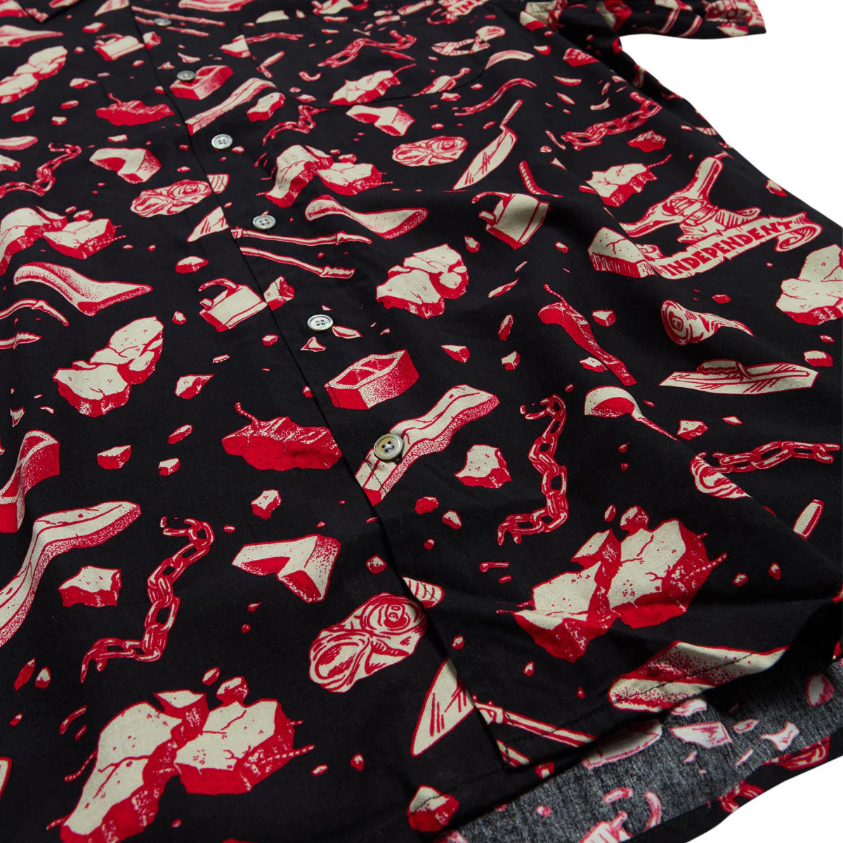 Independent Under The Bridge Party Shirt - Tar/Red - Image 4