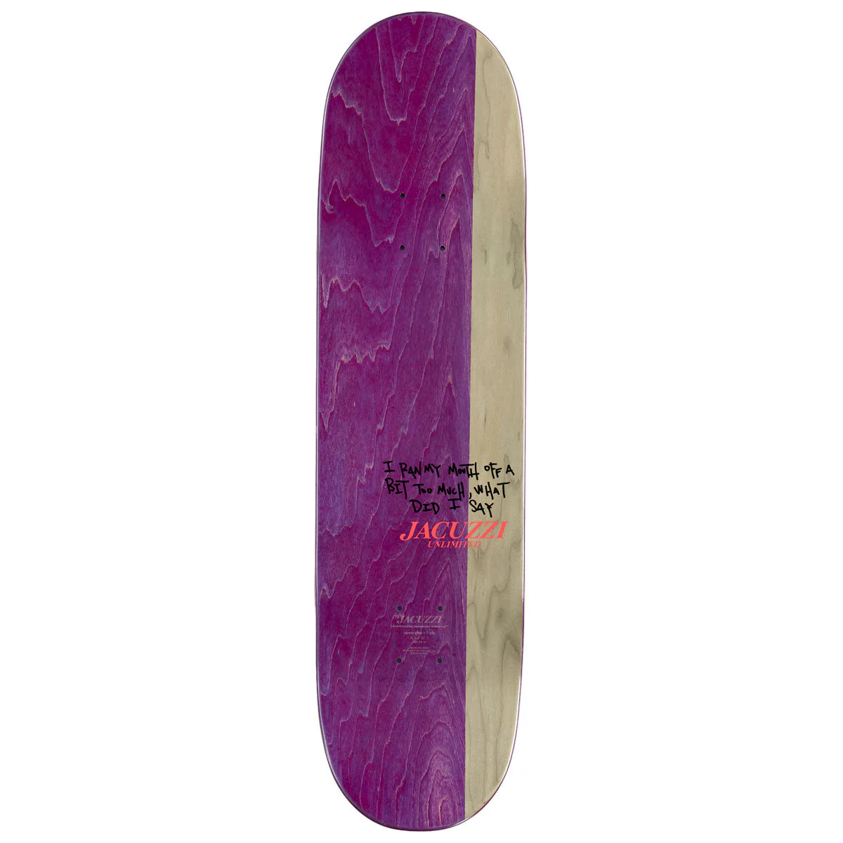 Jacuzzi Unlimited John Dilo Mummy EX7 Skateboard Deck - 8.50" - Image 2