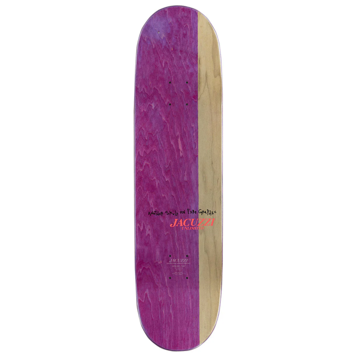 Jacuzzi Unlimited John Dilo Skull Cycle Wheel Wells EX7 Skateboard Complete - 8.50" - Image 2