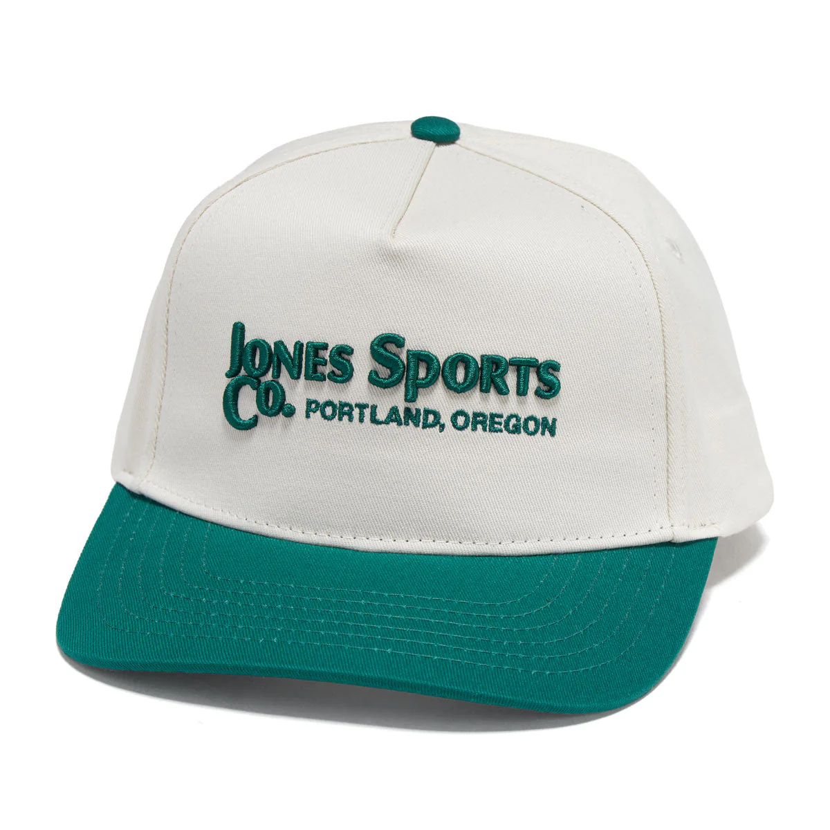 Jones Legacy Founders Mark Snapback Hat - Natural/Green