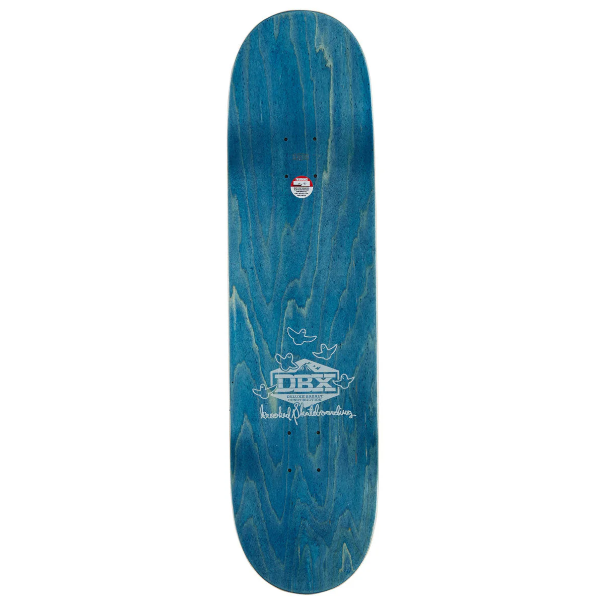 Krooked Cromer The Green Lady DBX Skateboard Deck - Grey - 8.25" - Image 2