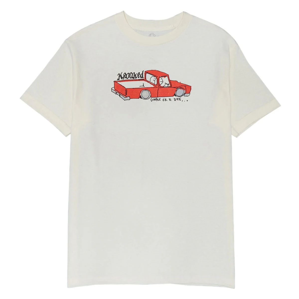Krooked Double Ok T-Shirt - Cream/Multi Color
