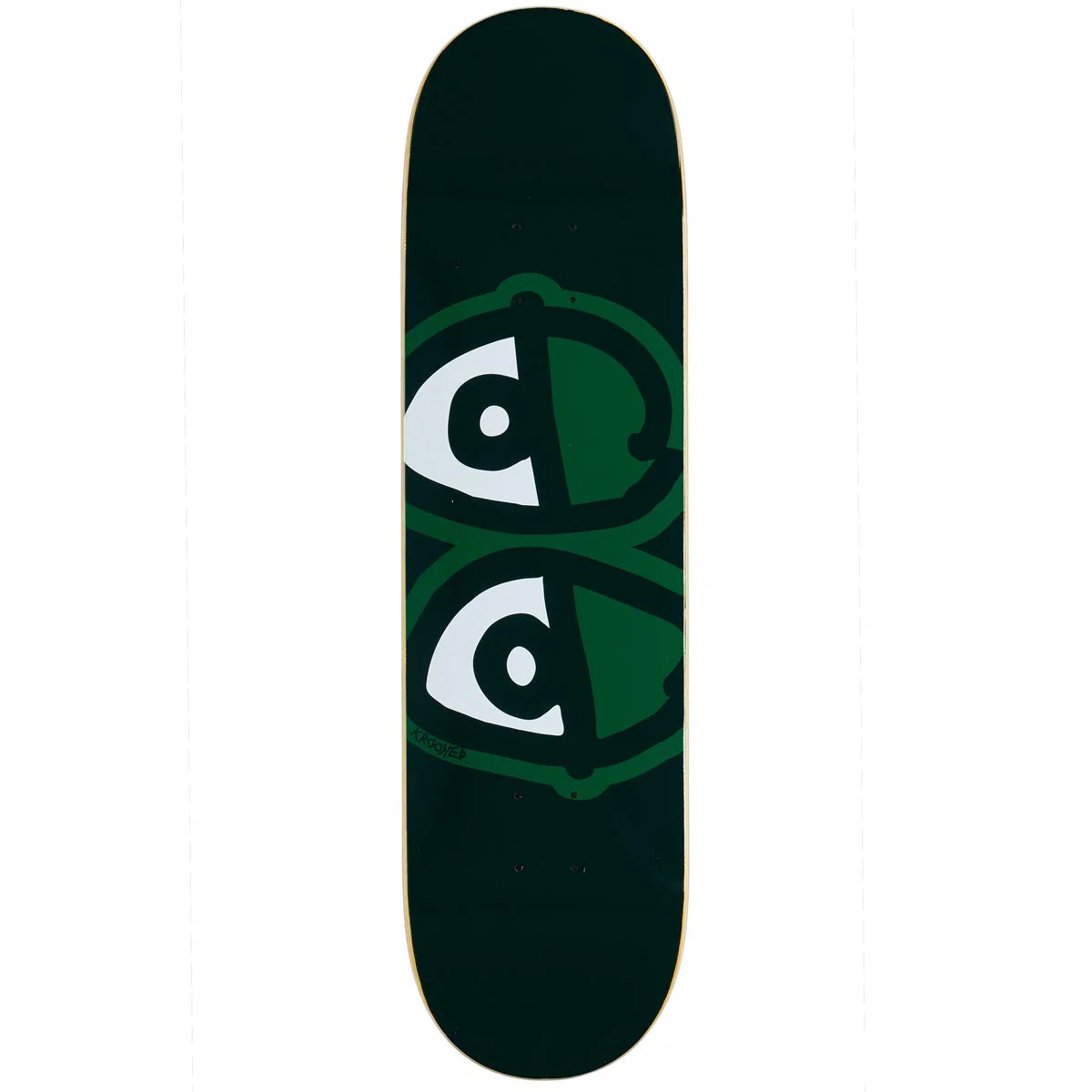 Krooked Eyes Easy Rider Skateboard Deck - Green - 8.25"