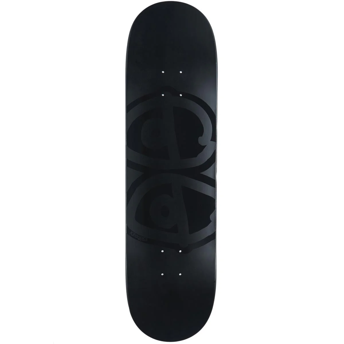 Krooked Eyes Skateboard Deck - Black - 8.50"