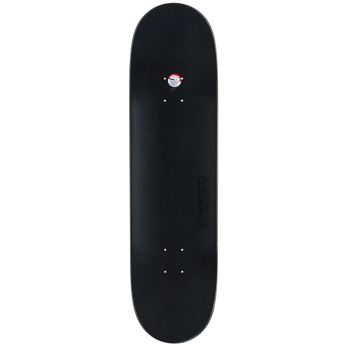 Krooked Eyes Skateboard Deck - Black - 8.50" - Image 2