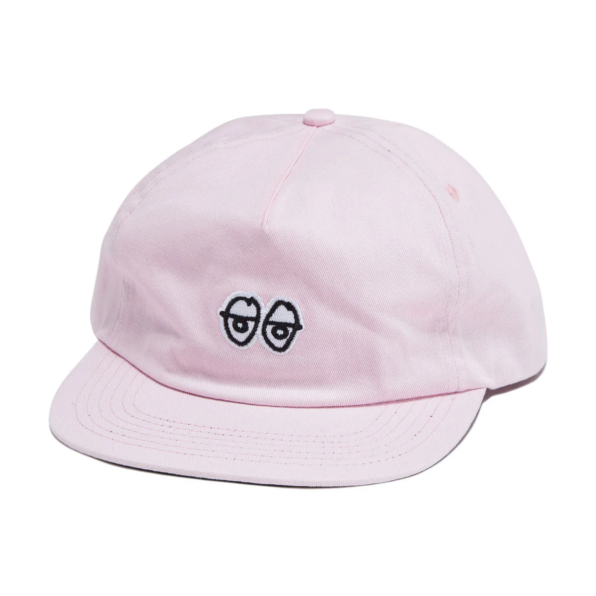 Krooked Eyes Snapback Hat - Pink