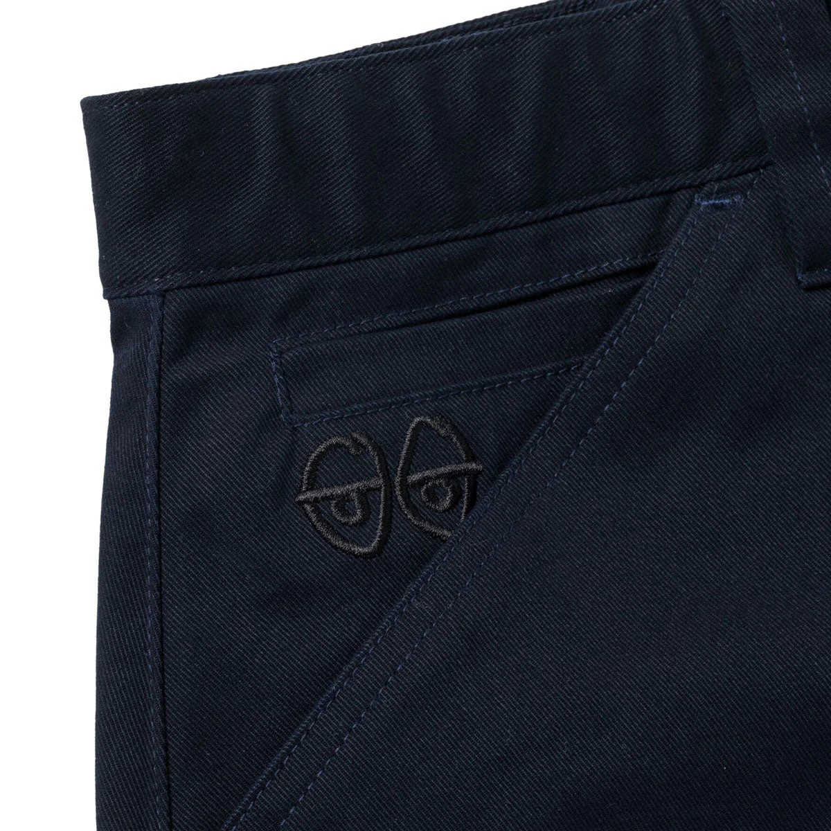 Krooked Eyes Twill Shorts - Navy - Image 3