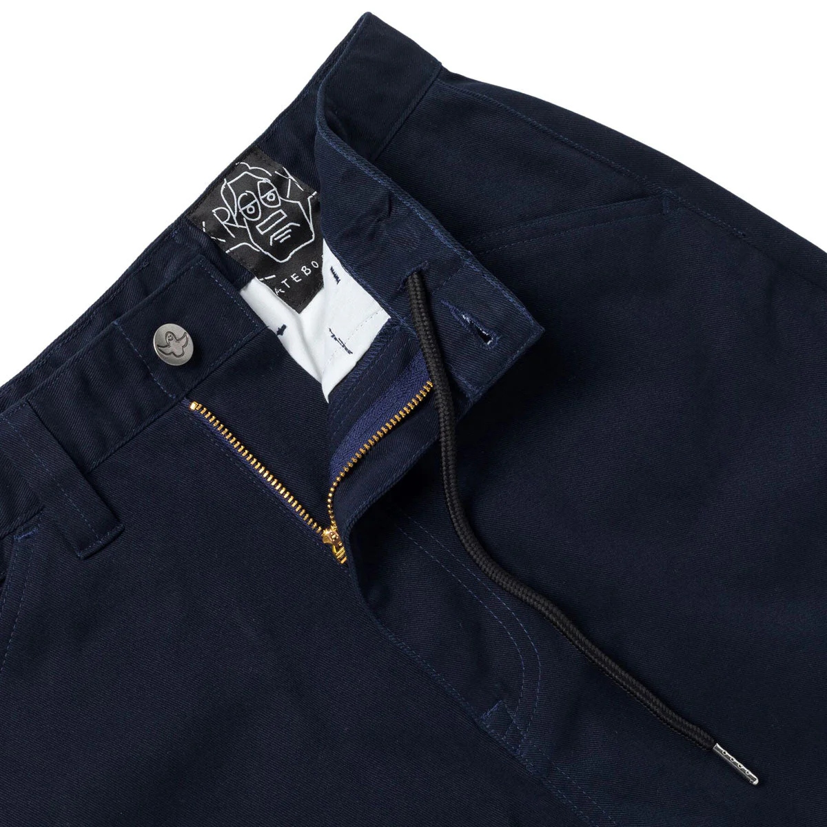 Krooked Eyes Twill Shorts - Navy - Image 5