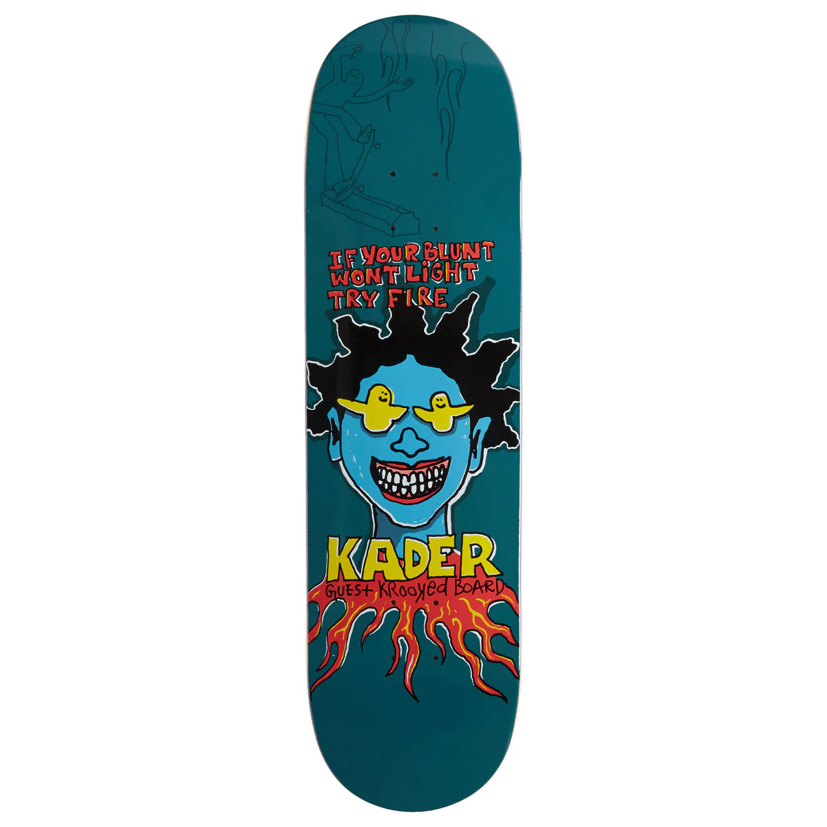 Krooked Kader Guest Skateboard Deck - 8.50"