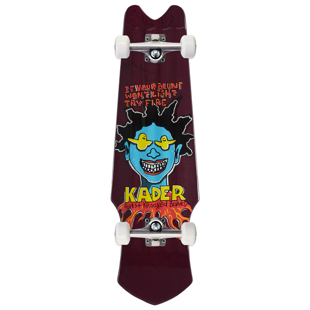 Krooked Kader Guest Tri-Plane Skateboard Complete - 9.75"