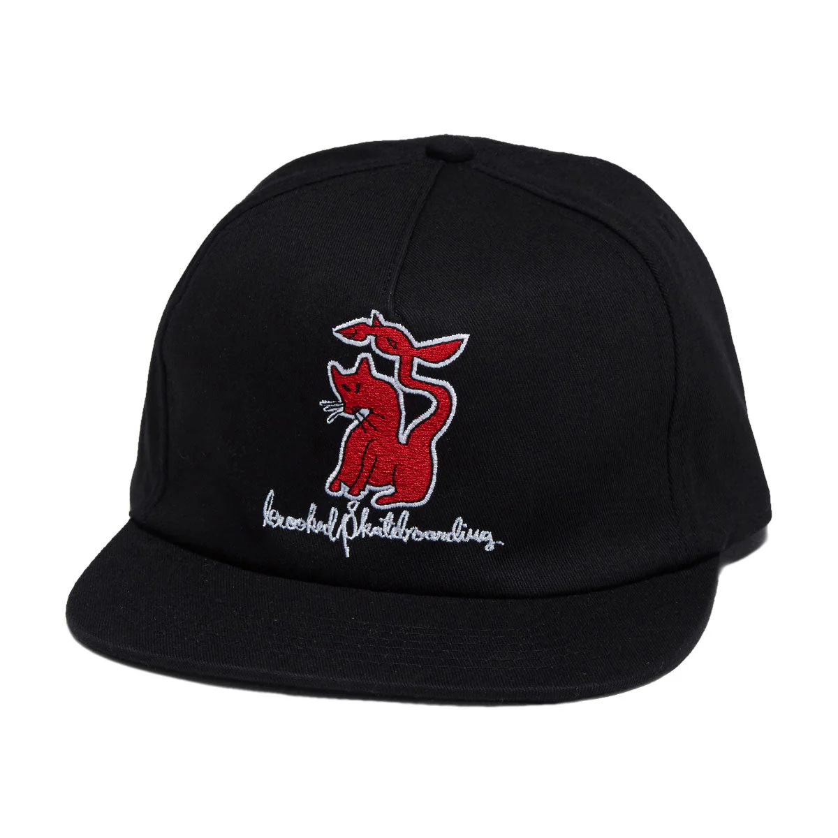 Krooked Kat Serpent Hat - Black/Red