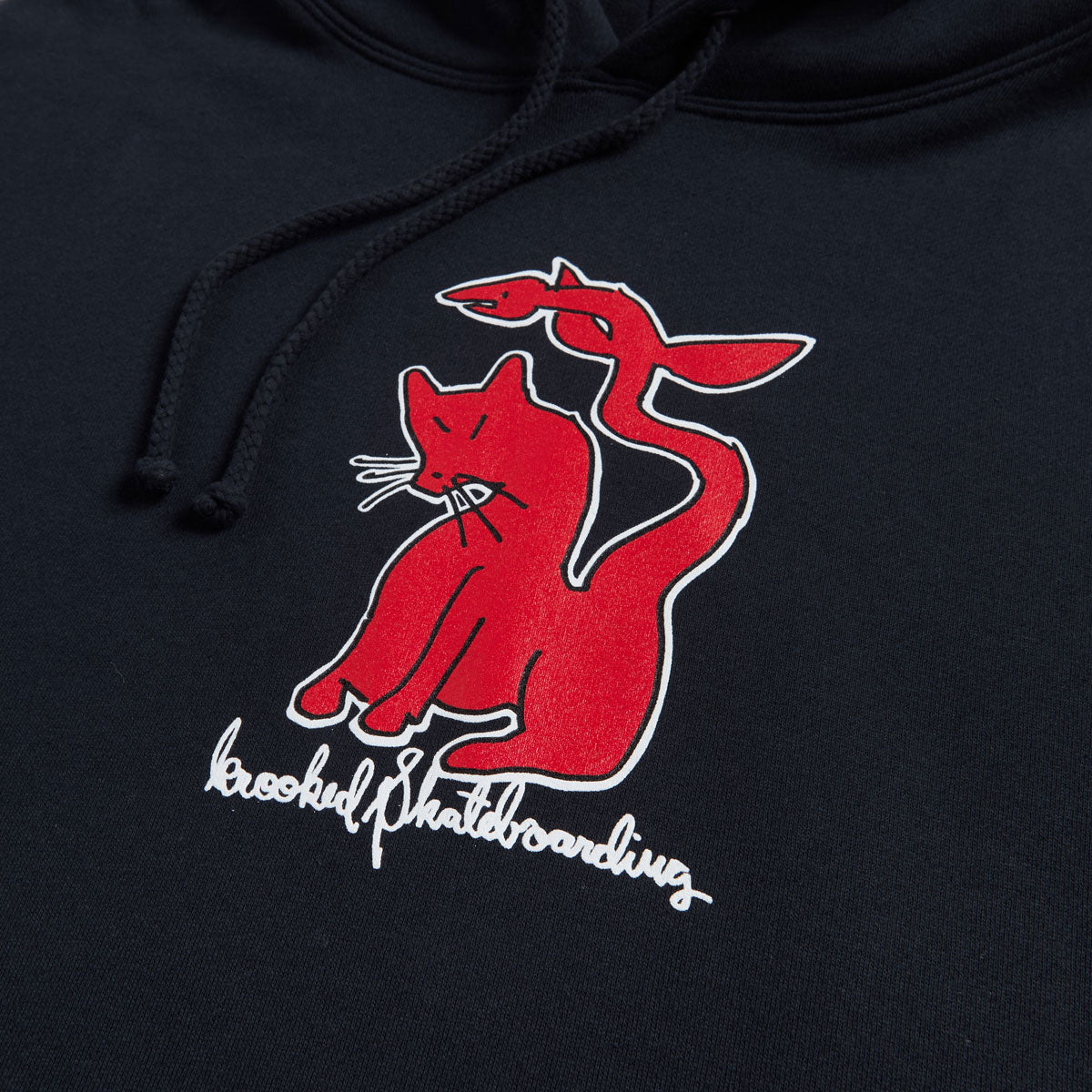 Krooked Kat Serpent Hoodie - Navy/Red/White/Black - Image 2