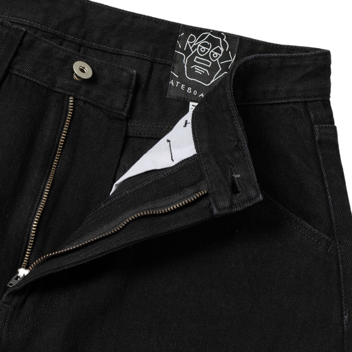 Krooked Koffin Carpenter Jeans - Black Denim - Image 4
