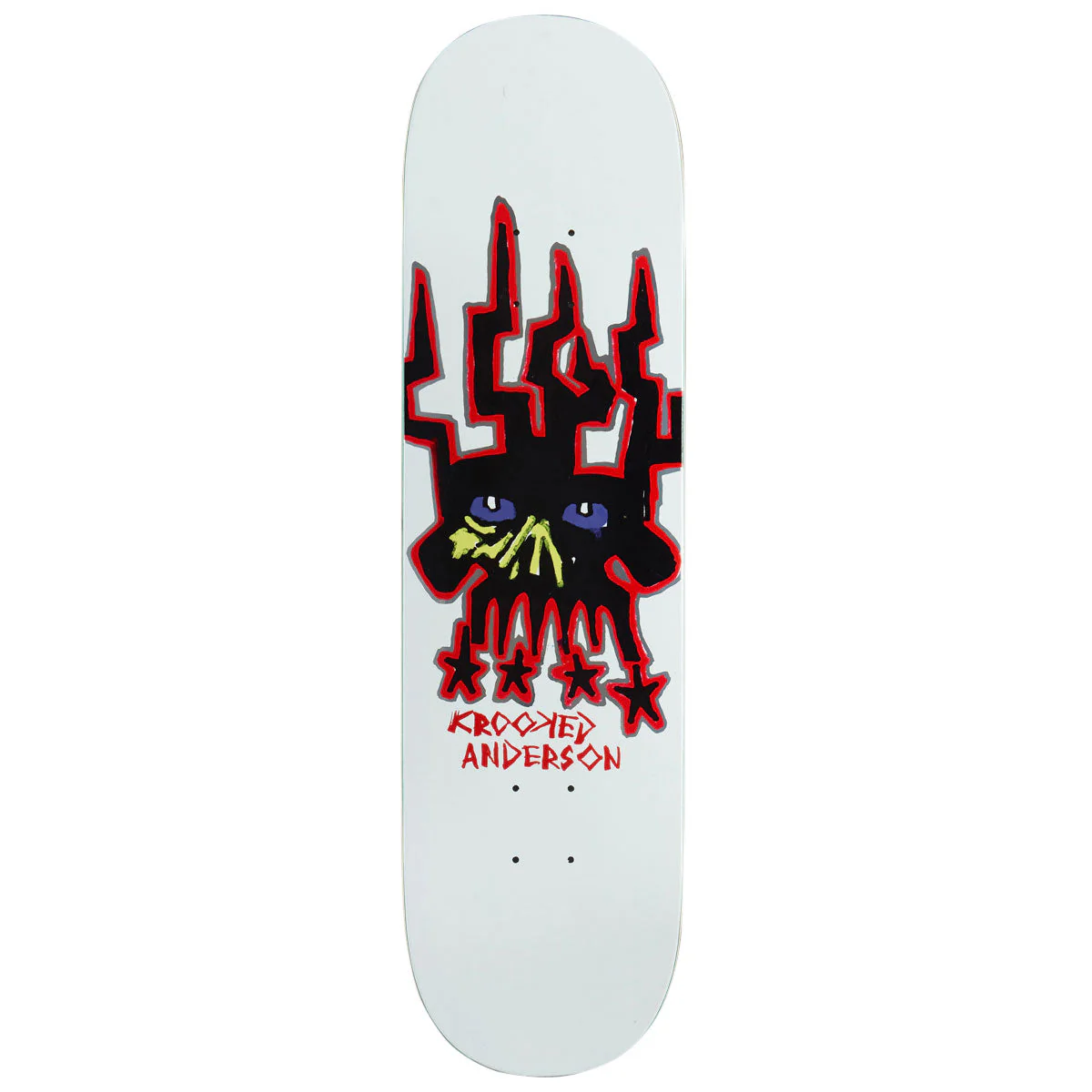 Krooked Marnderson Skull King Skateboard Deck - 8.38"