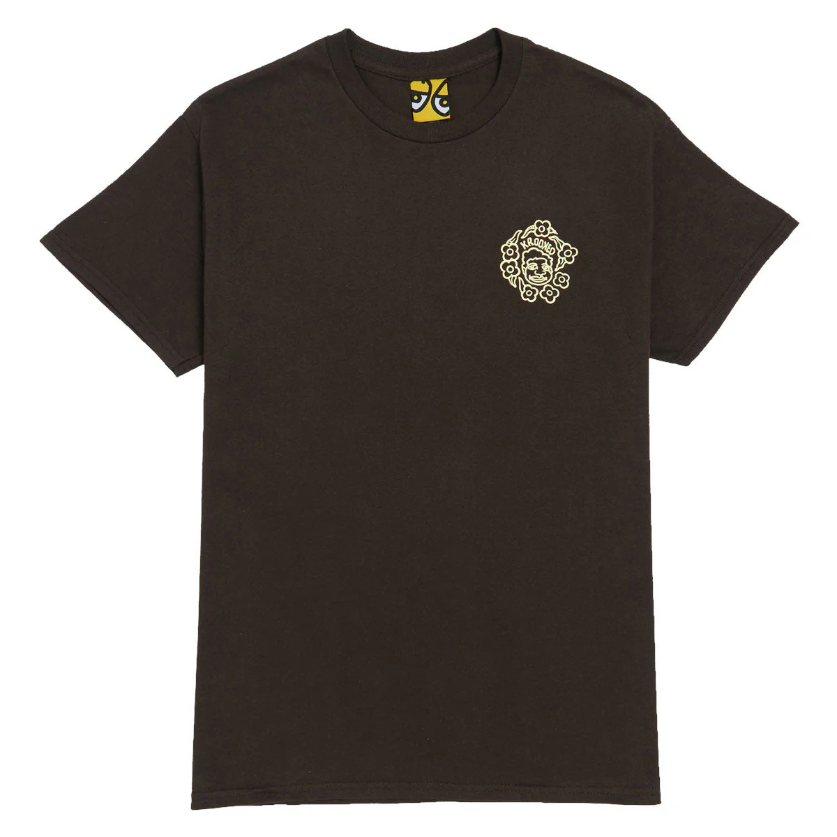 Krooked MG T-Shirt - Dark Chocolate/Cream/Multi Color - Image 2
