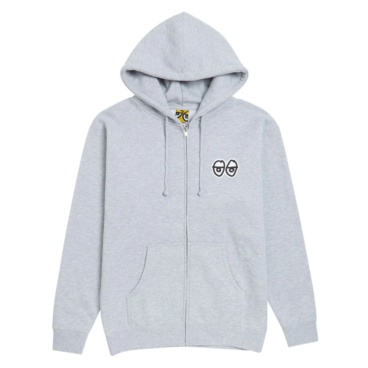 Krooked New Tricks Zip Hoodie - Grey Heather/Black/White