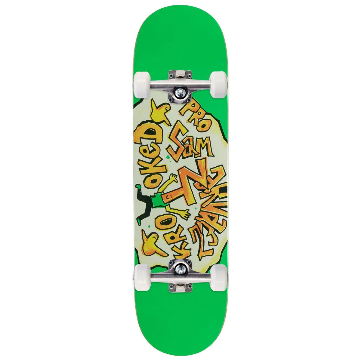 Krooked Sam Green Sam Skateboard Complete - Green - 8.50"