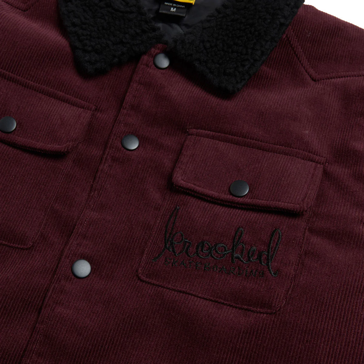 Krooked Skript Jacket - Burgundy - Image 4