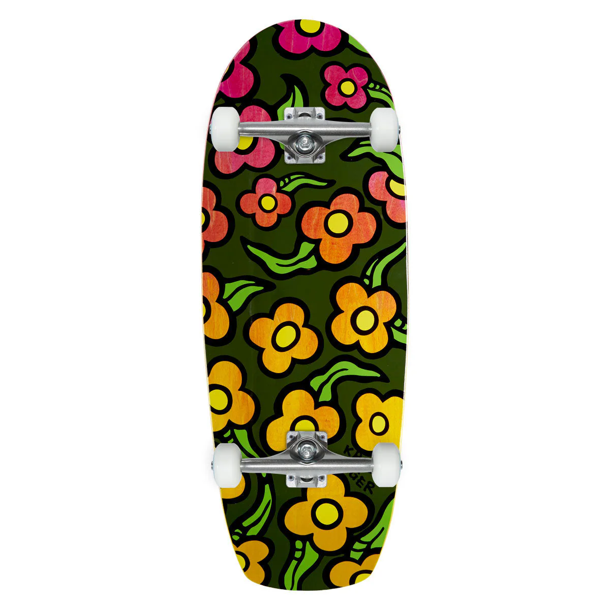 Krooked Team Zogger Widstyle Flowers Skateboard Complete - 10.75"