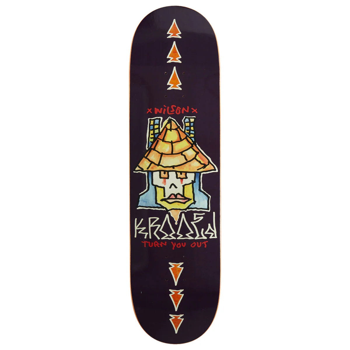 Krooked Wilson Turn Out Skateboard Deck - 8.38"
