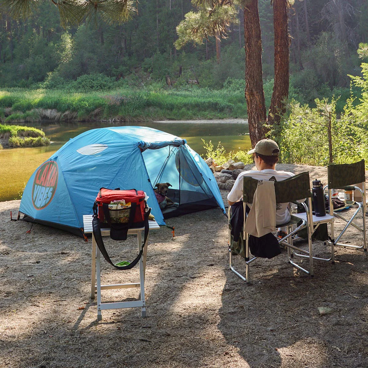Lakai x Poler Vibes 2 Person Tent - Cyan - Image 3