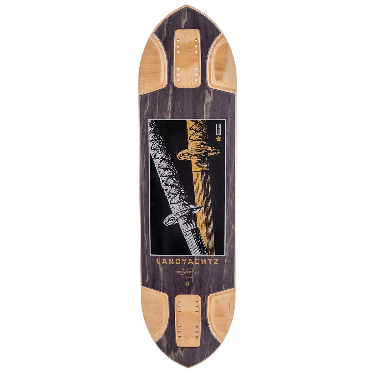 Landyachtz Katana Longboard Deck - Black
