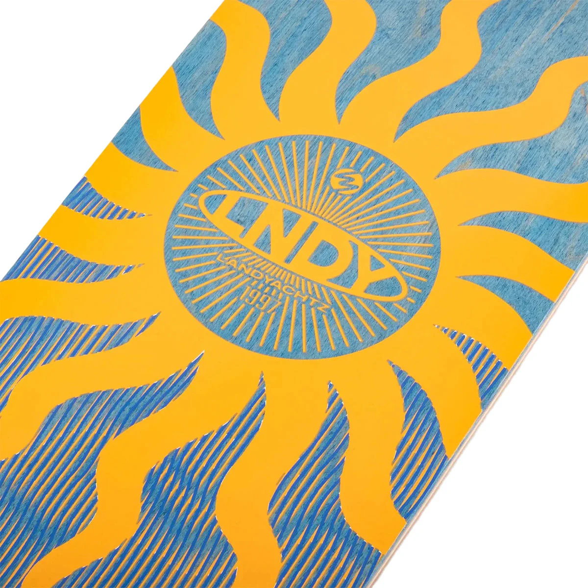 Landyachtz Rally Kitty Sun Jam Longboard Cruiser Deck - Image 3