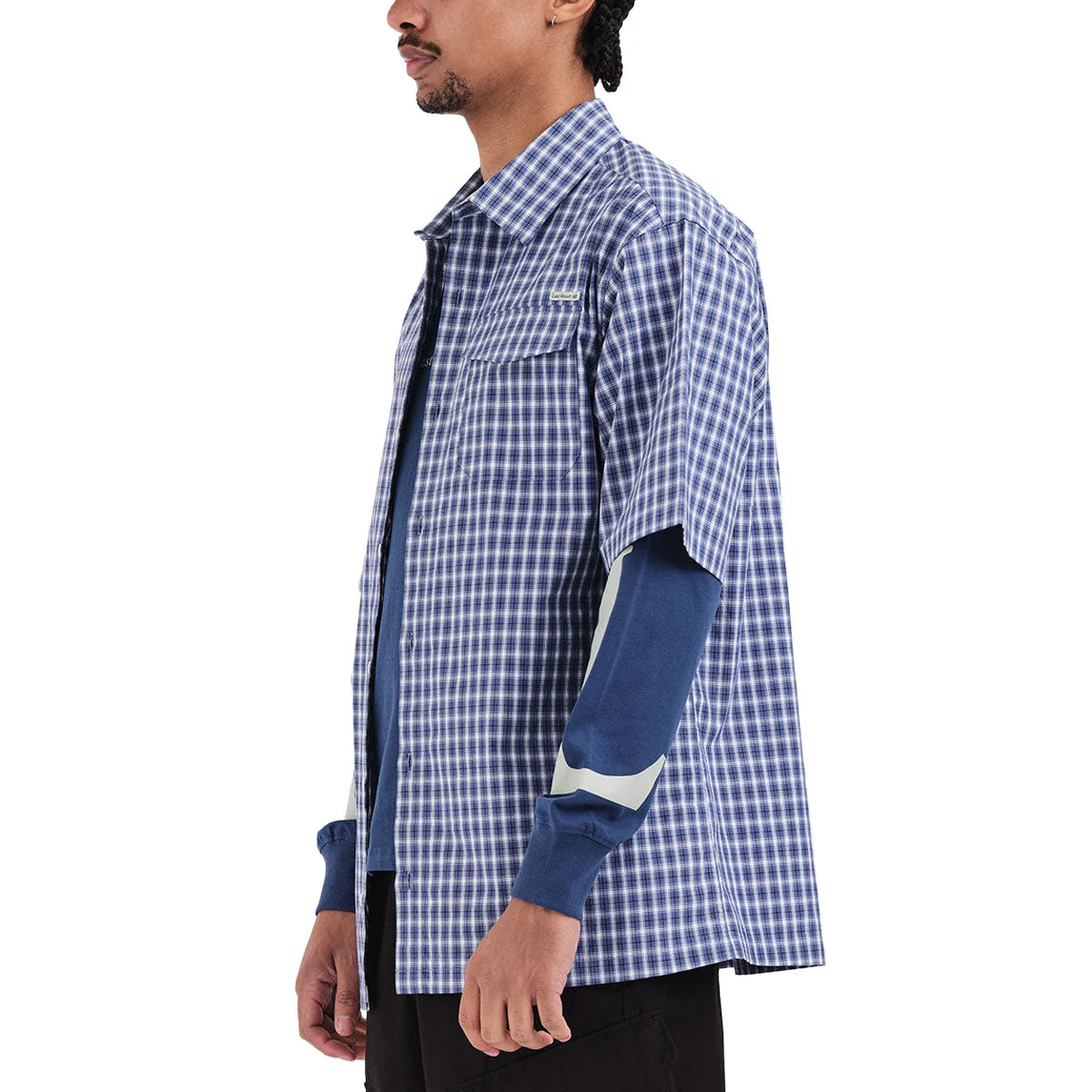 Last Resort AB Base Shirt - Blue Check - Image 3