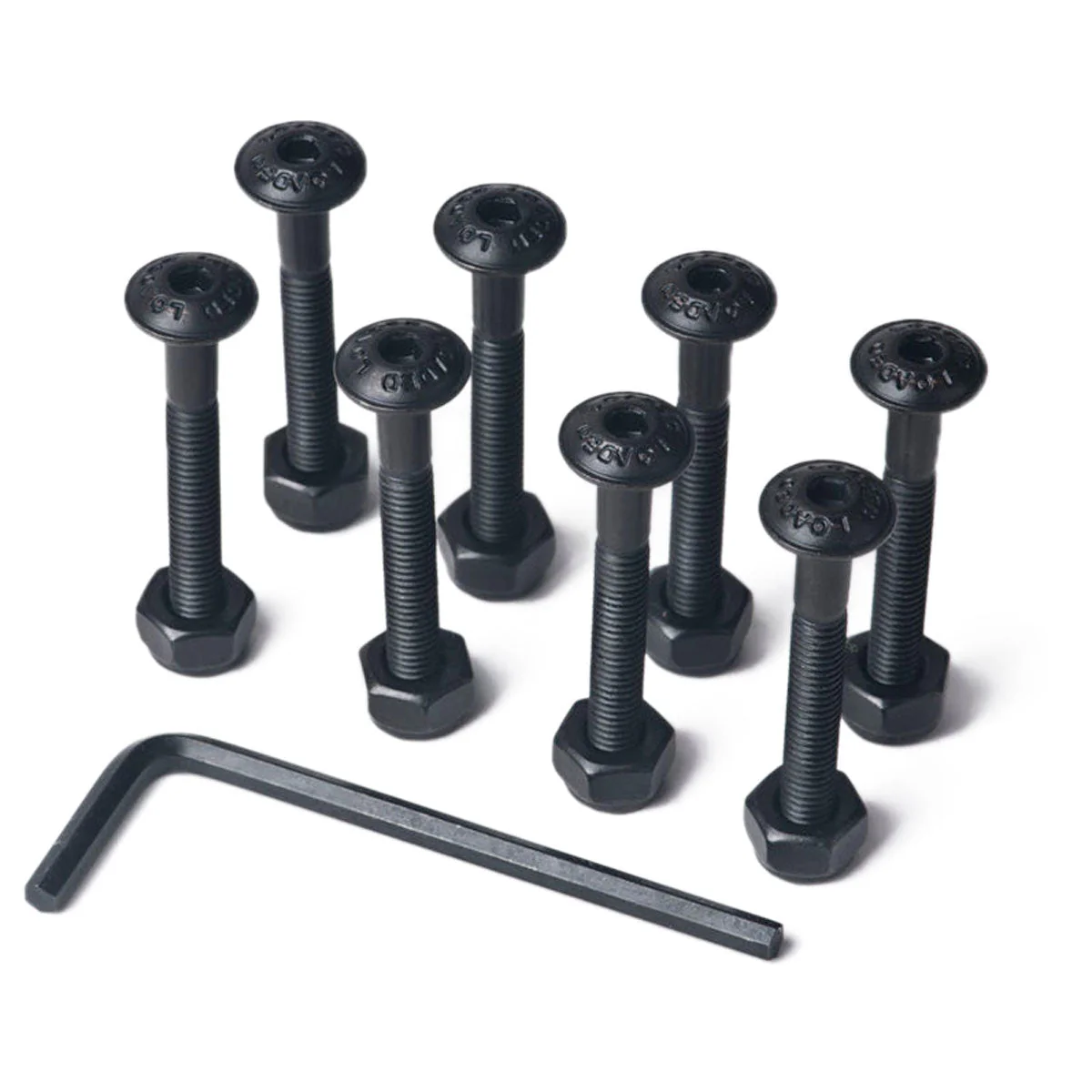 Loaded Button Head Hardware - Black - 1.25"