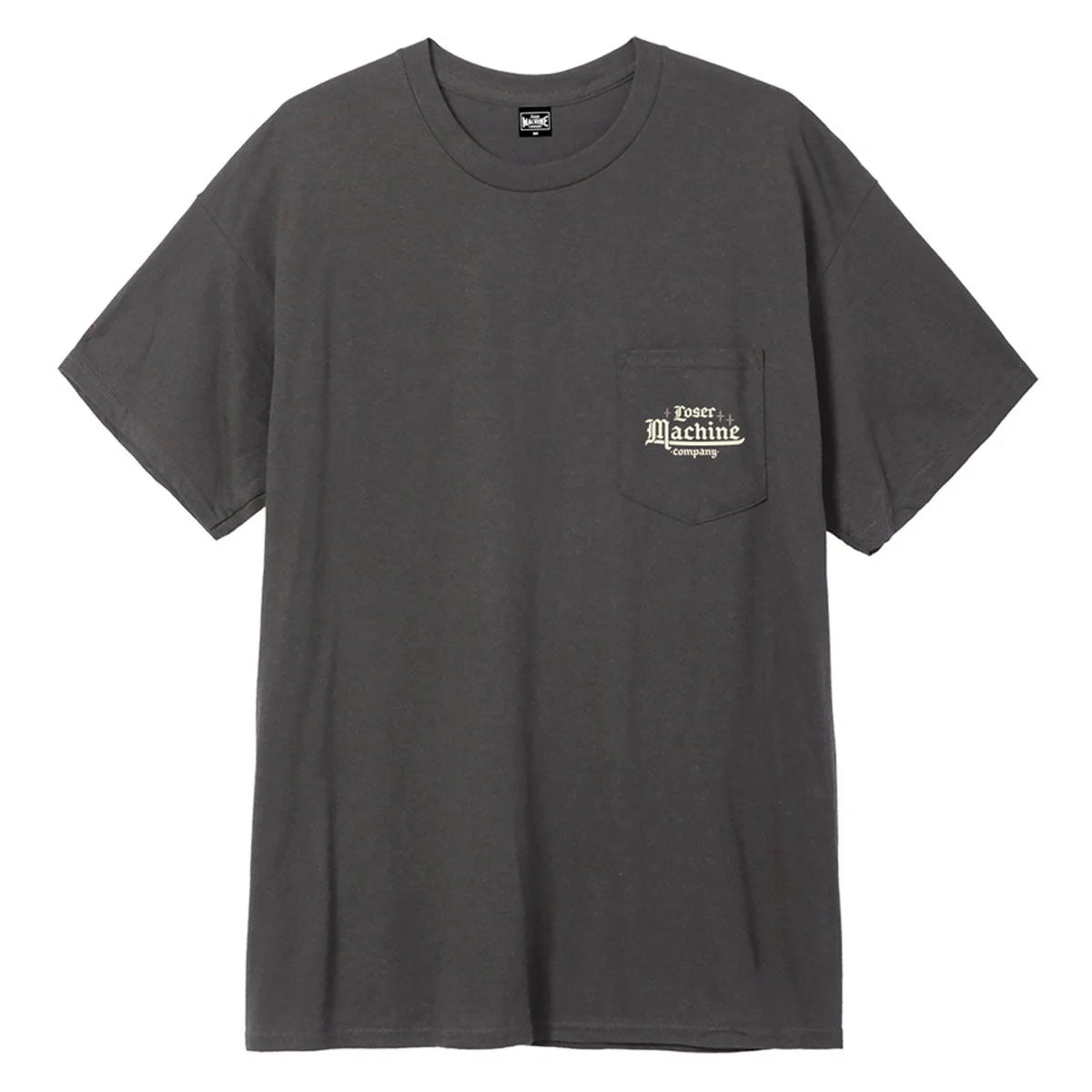 Loser Machine Upper Class Pocket T-Shirt - Charcoal