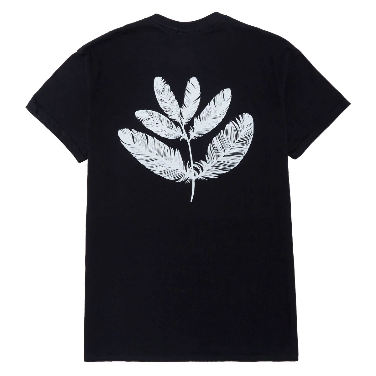 Magenta Feather T-Shirt - Black