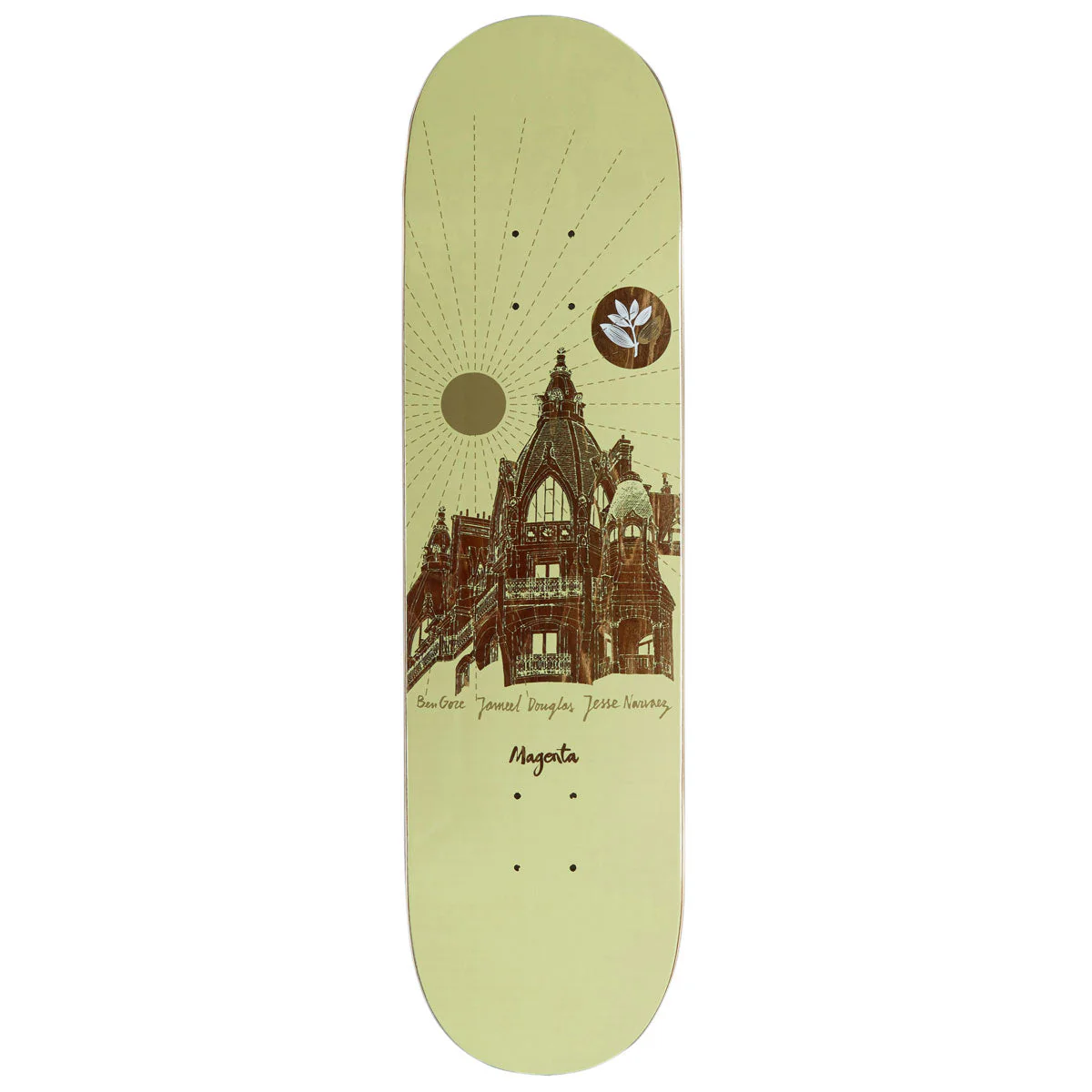Magenta Jameel Douglas & Jesse Navarez Rooftop Series Skateboard Deck - 8.25"