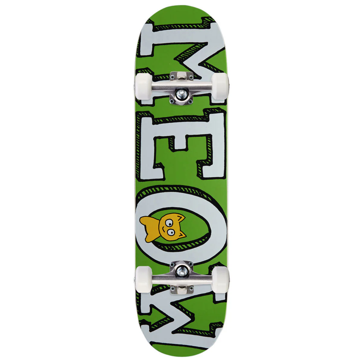 Meow Logo Skateboard Complete - Green - 8.25"
