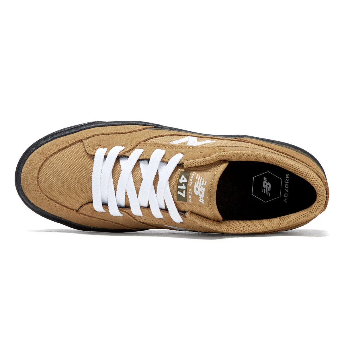 New Balance 417 Villani Low Shoes - Camel/Black - Image 3