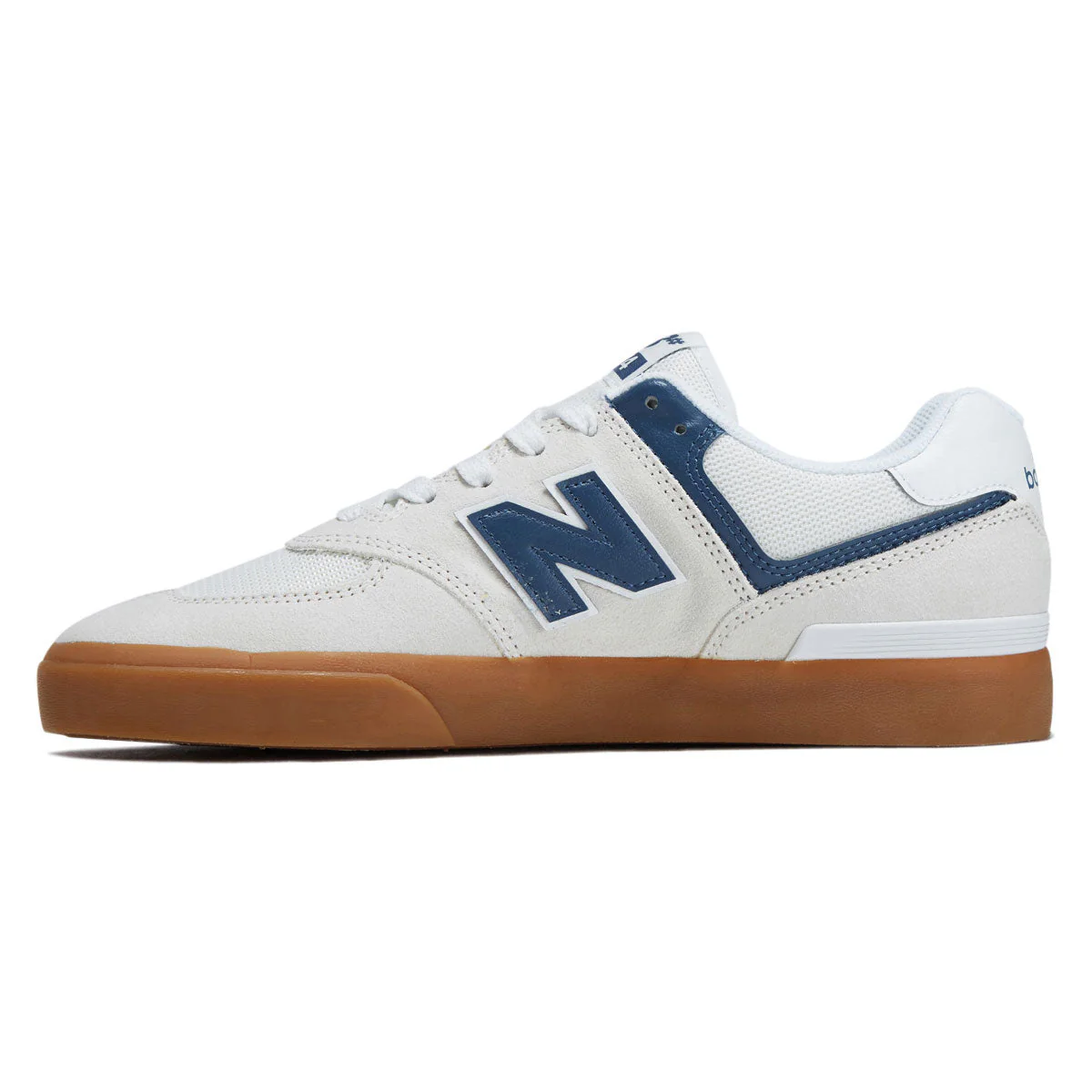 New Balance 574 Vulc Wide Shoes - Sea Salt/Blue - Image 2
