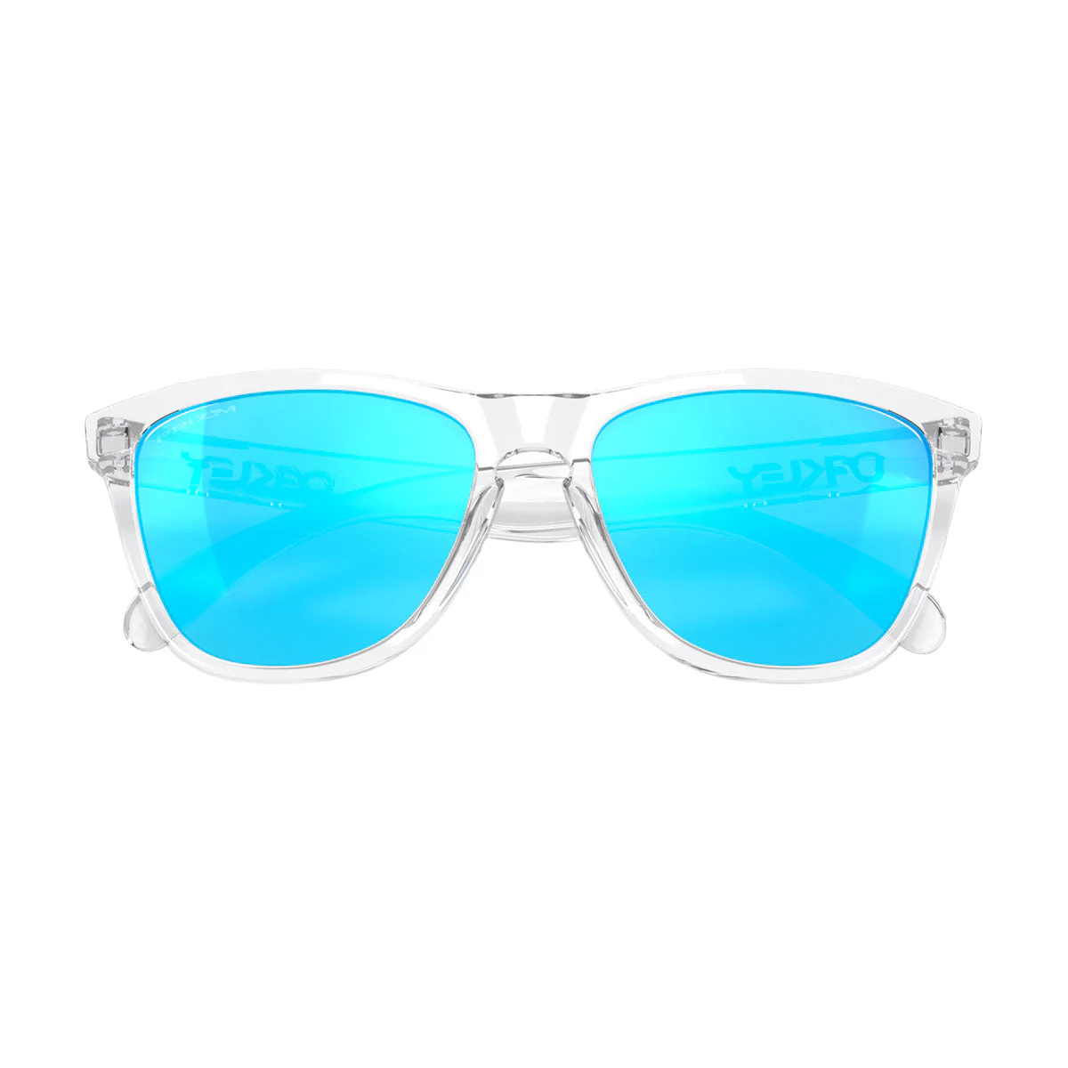 Oakley Frogskins Sunglasses - Crystal Clear/PRIZM Sapphire Lens - Image 4