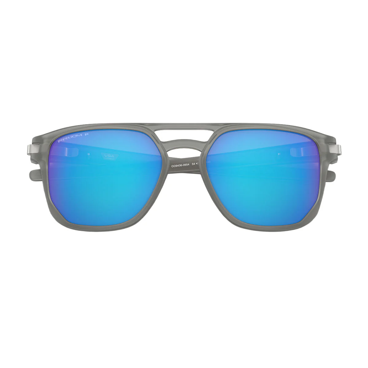 Oakley Latch Beta Sunglasses - Matte Grey Ink/PRIZM Sapphire Polarized Lens - Image 4