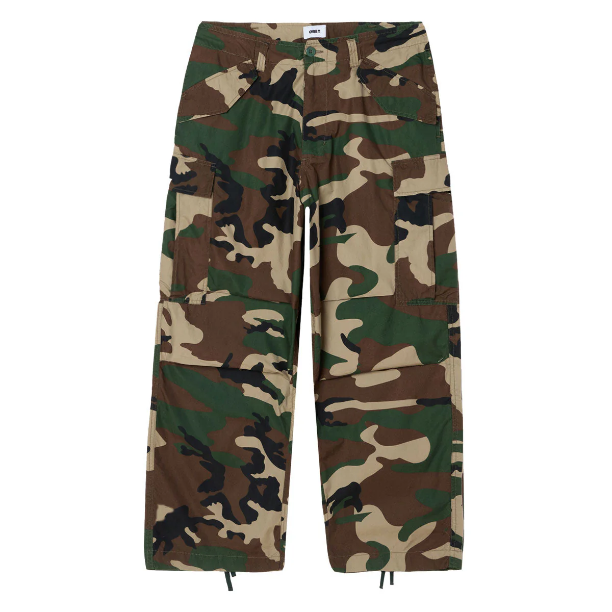 Obey Baggy Cargo Pants - Field Camo