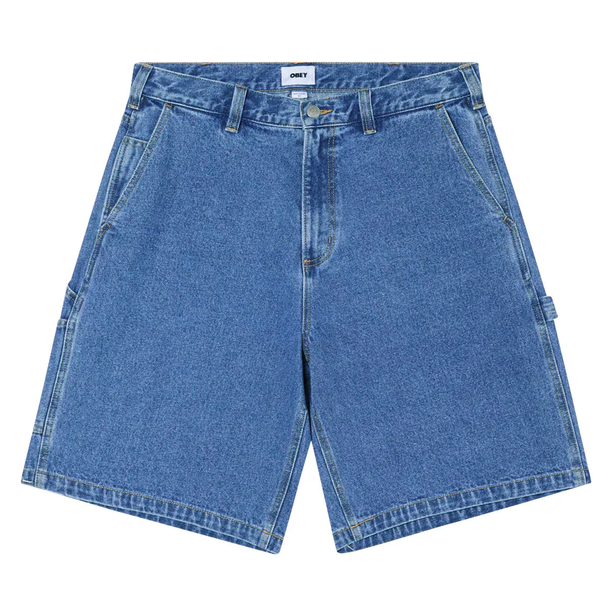 Obey Bigwig Carpenter Denim Shorts - Light Indigo Classic
